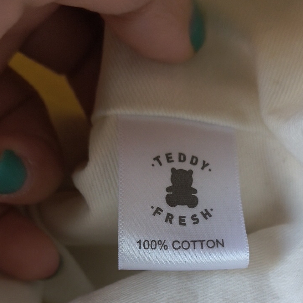 Teddy Fresh Yellow and White Checker Crossbody with Pink Flower Patch - Picture 8 of 12